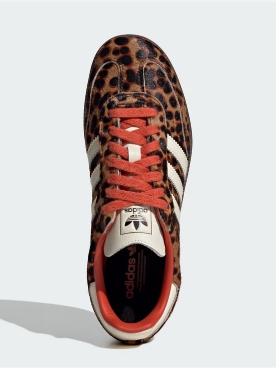 adidas Shoes - NWT Adidas Leopard Print Gazelle Sneaker - Brown & red laces - women’s 8.5/9